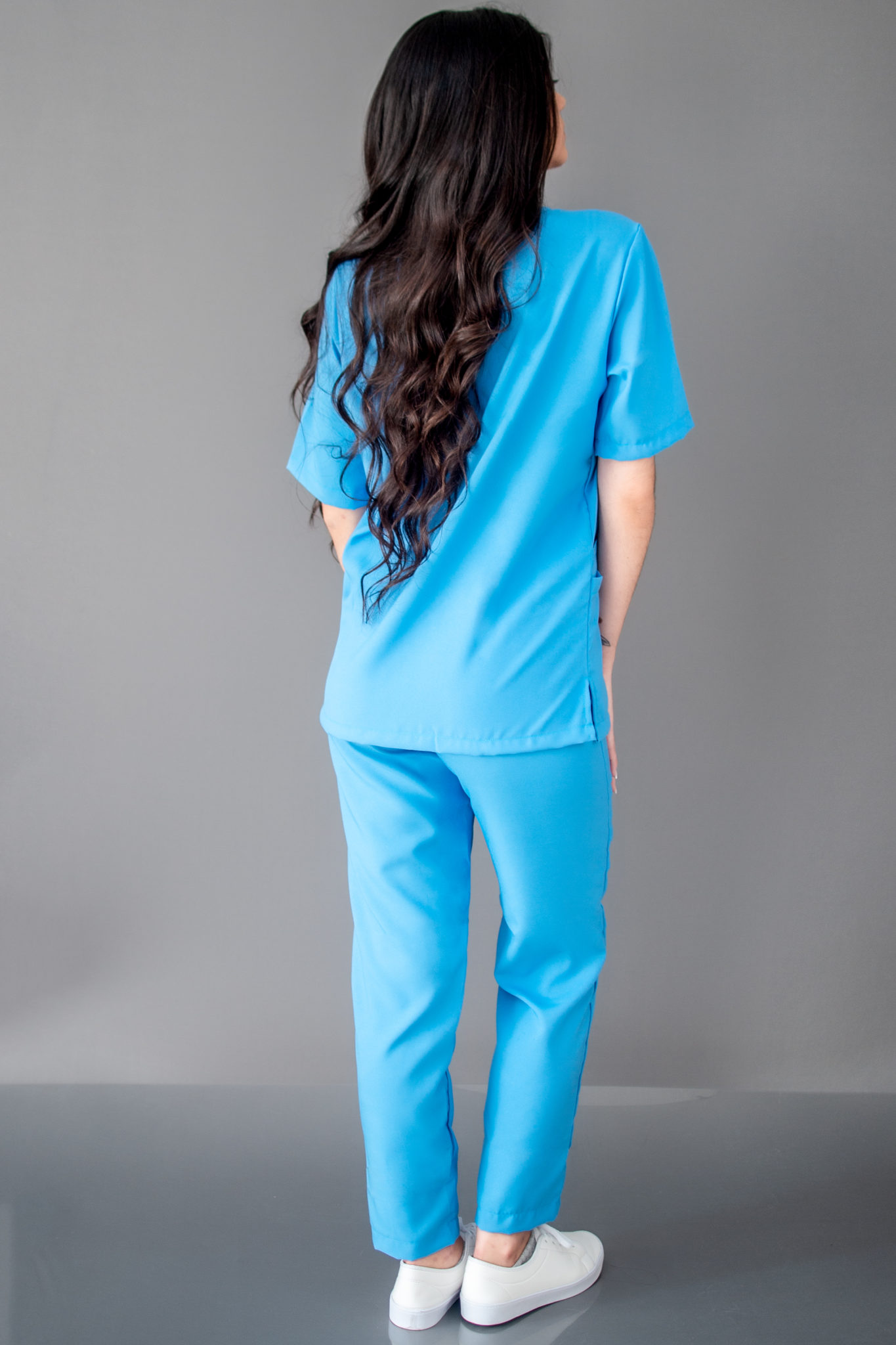 Conjunto Scrub Pijama Cir Rgico Oxfordine Unissex Tiffany Purobranco